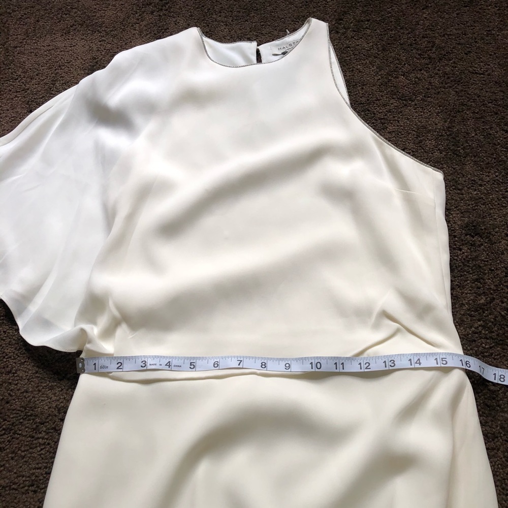 Halston Heritage Asymmetrical Mini Dress | Size 8 - Picture 12 of 12